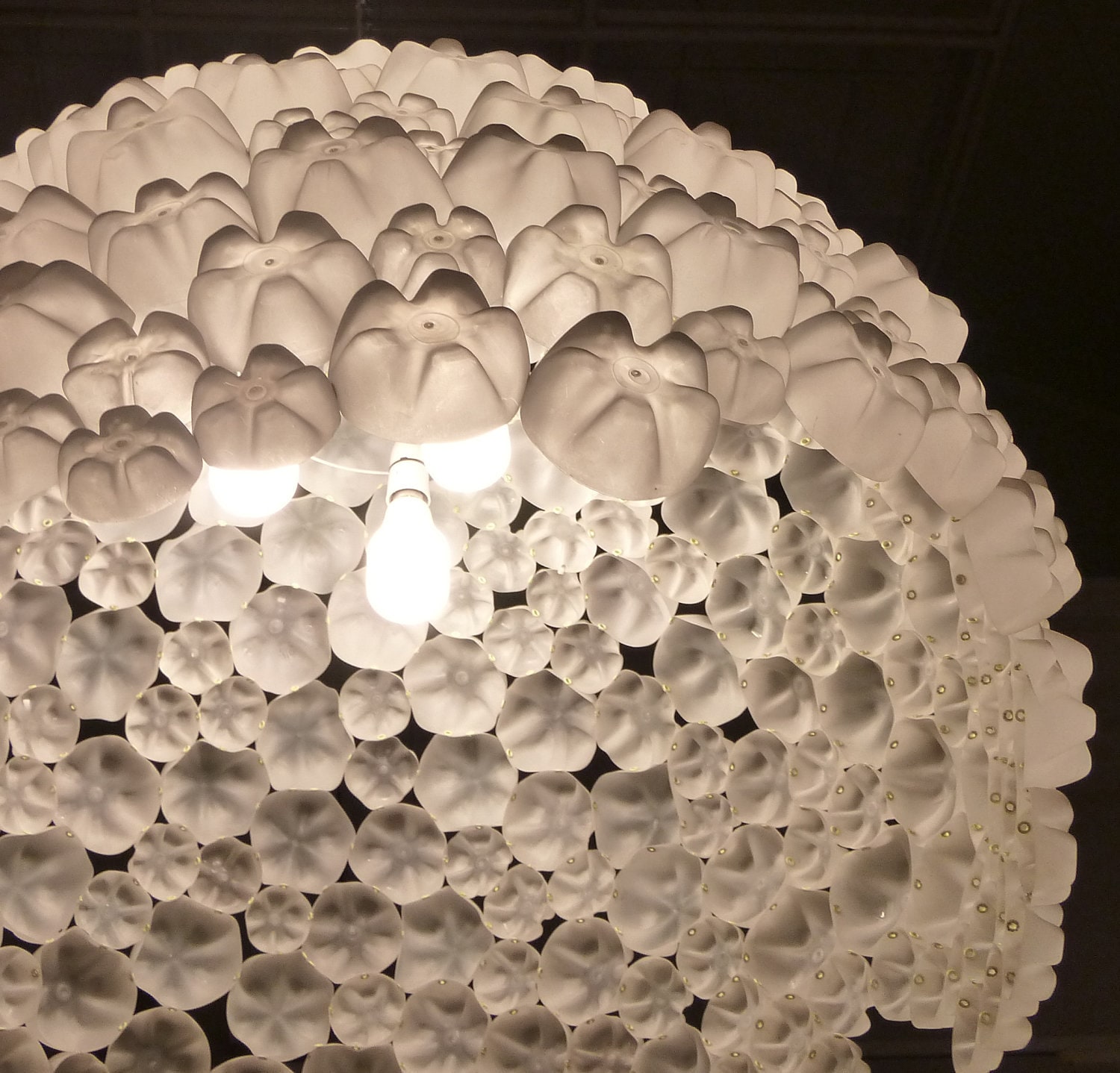 Ella - Plastic Bottle Chandelier - Etsy