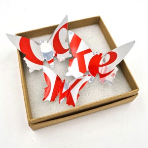 Butterfly Diet Coke Can Magnets, Diet Coca-Cola Tin Butterflies Fridge Magnets
