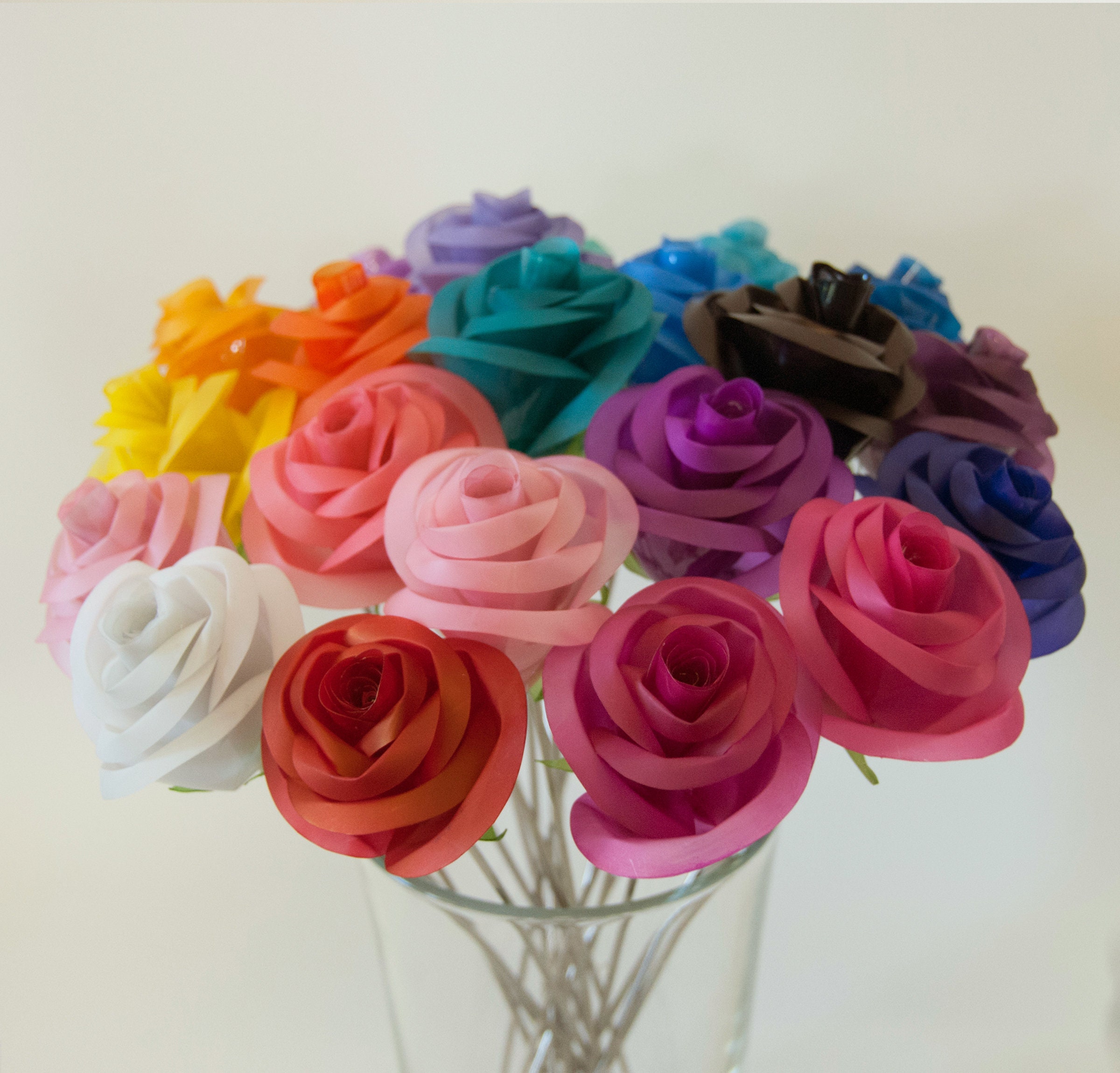 Plastic Bottle Roses Made from recycled plastic bottles Etsy