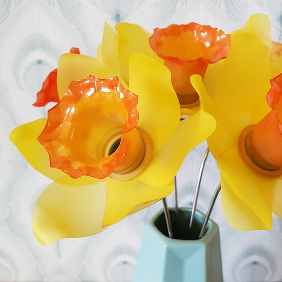 plastic daffodils