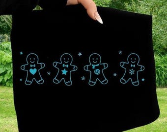 Lebkuchen Mann png, Schneeflocke Lebkuchen Clipart, Weihnachts Cookie Sublimation Design, Lebkuchen Shirt png, Retro Weihnachten