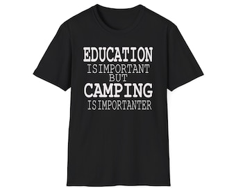 Camiseta divertida para acampar, camiseta retro con estampado para actividades al aire libre, regalo para amantes de la naturaleza, ropa de aventura para él o ella.