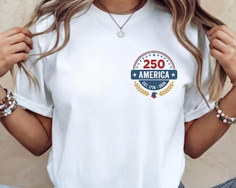 America 250th Anniversary Cruise Ship Graphic Tee, Patriotic July 4th Vacation Shirt