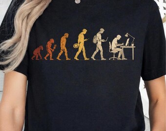 Evolution of Programmer T-Shirt, Coding Software Developer Graphic Tee