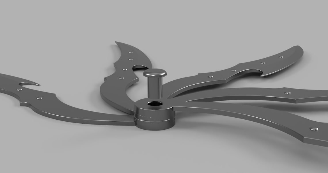 Kitana's Fan Blades 3D Print Files Etsy