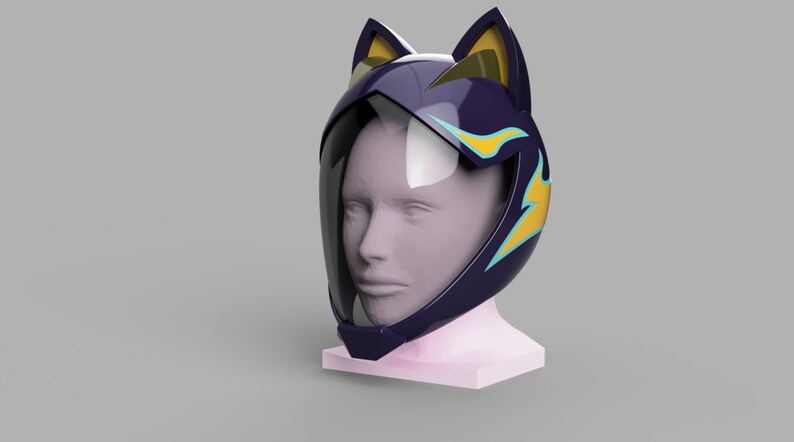 KDA Akali's Motorcycle Helmet 3D Print Files | Etsy
