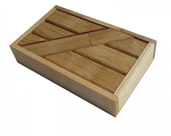 Bloques de madera para rompecabezas | Juego de prueba de inteligencia | Piezas de madera para armar | Rompecabezas mental infantil | Bloques de madera para poner a prueba la mente |