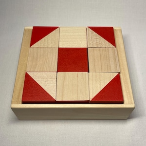 Wooden Puzzle Kohs Cubes | Non-verbal intelligence test | Kohs Block Design Test | Mental Kohs Cubes puzzle child | Wooden brain teaser |
