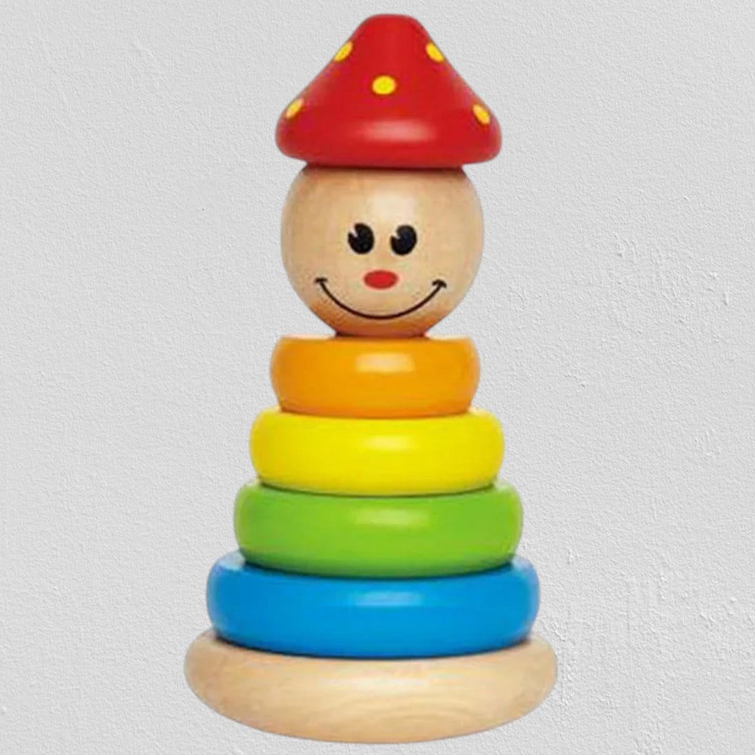 Wooden Color Pyramid Clown | Intelligence Test Game | Wooden Puzzle ...