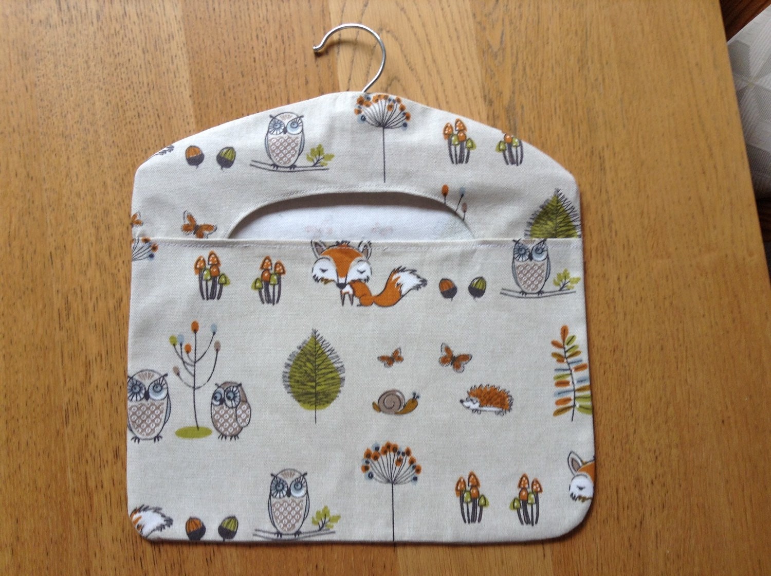 BADGERS STAG COTTON  PEG BAG MADE IN 'WOODLAND FRIENDS' QUALITY FABRIC FOXES 
