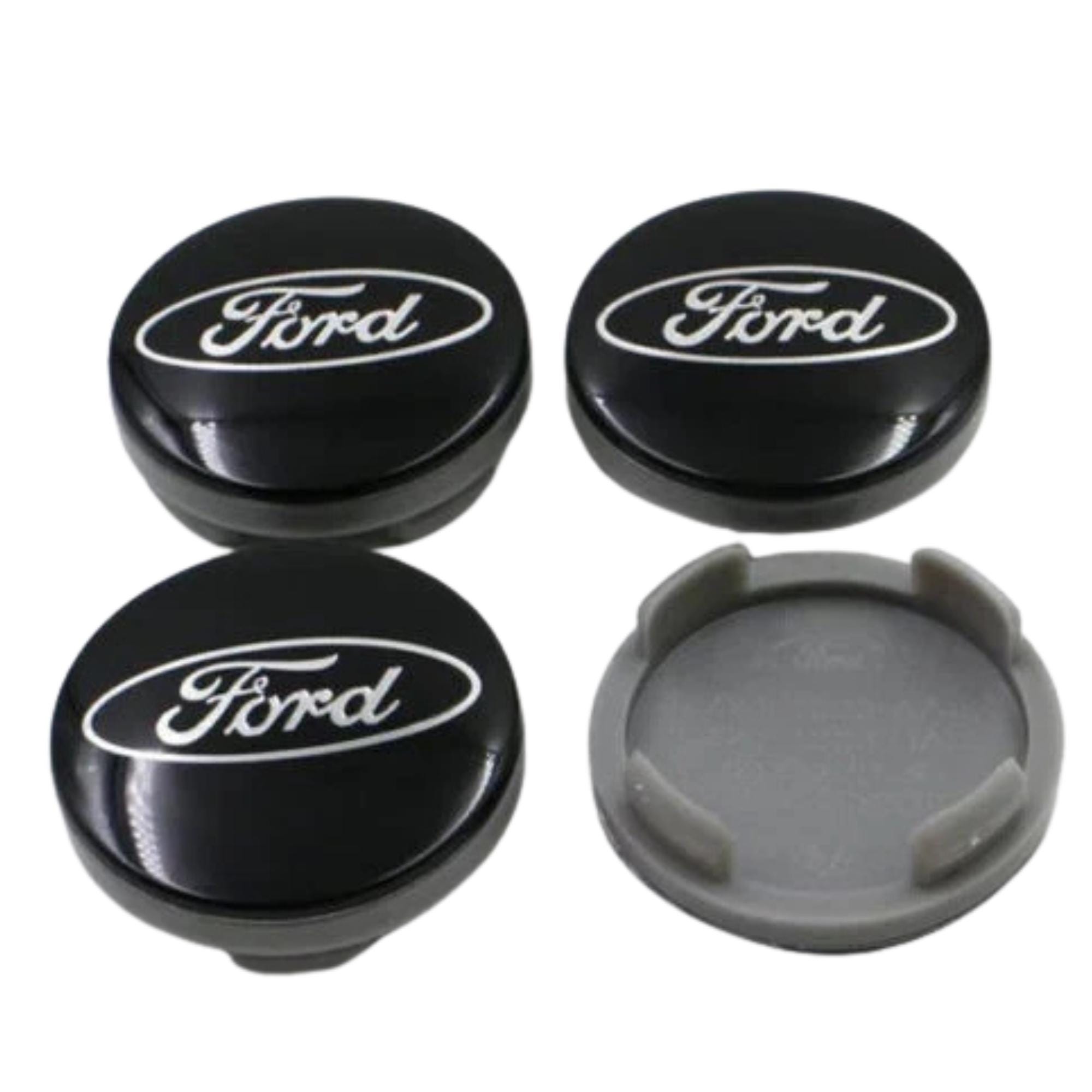 4x Ford Wheel Centre Sticker Brand New Center Cap 60mm 3D Sticker Black Silver | UK