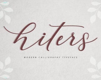 Fuente Hiters / Tipografía moderna y atrevida para visualización