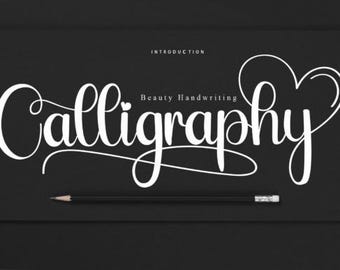 Fuente de caligrafía