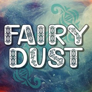 Fuente Fairy Dust / Escritura manuscrita mágica