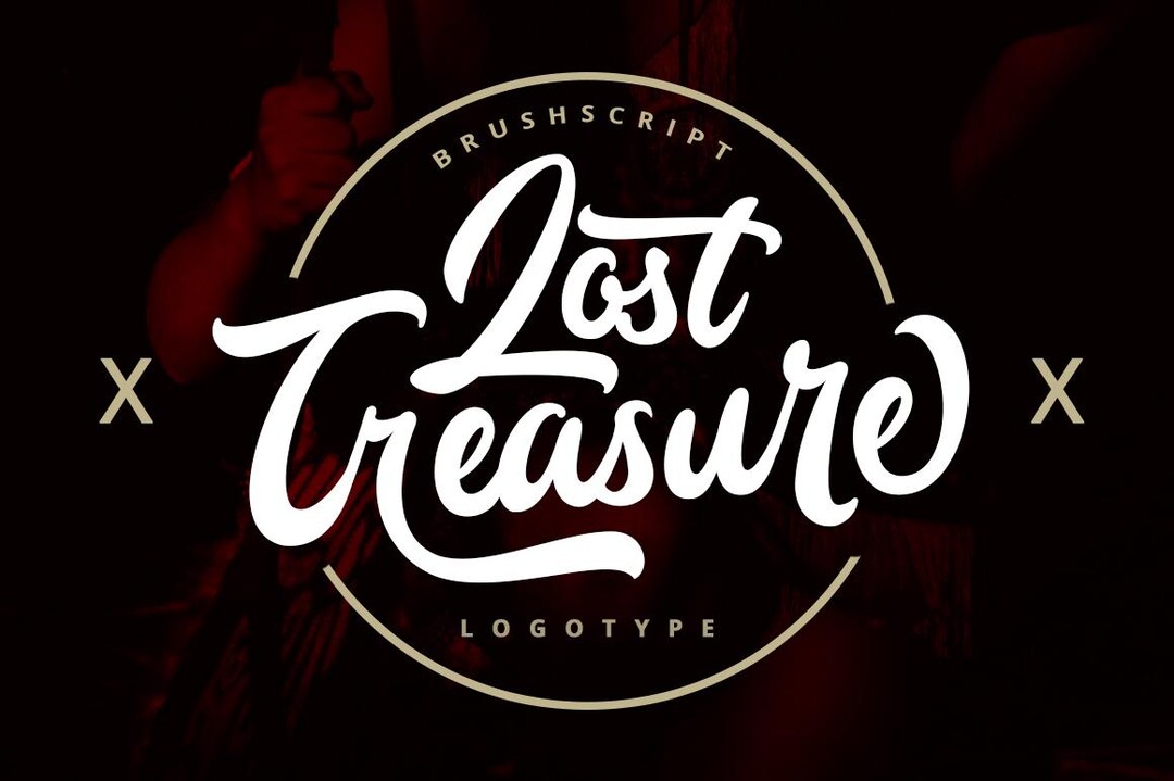 Treasure Lettering Lost Treasure Font | Vintage Adventure Display - Etsy