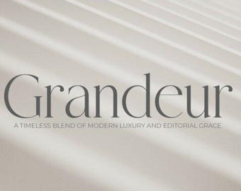 Grandeur - Elegante fuente serif clásica
