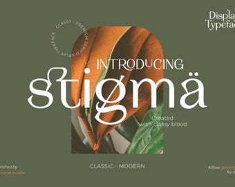 Fuente Stigma / Pantalla grunge en negrita