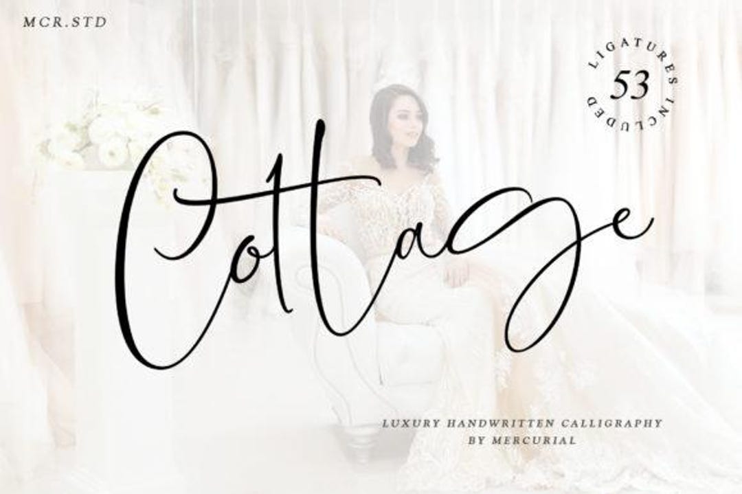 Cottage Font, Rustic Aesthetic Typeface - Etsy