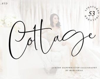 Fuente Cottage, tipografía de estética rústica