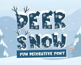 Fuente de nieve de ciervo / Exhibición navideña