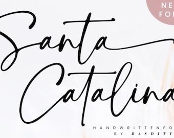 Santa Catalina Font | Elegant Christmas Script