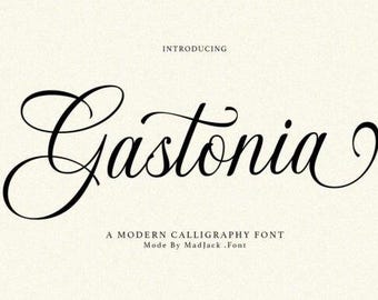 Fuente Gastonia Script / Caligrafía manuscrita elegante