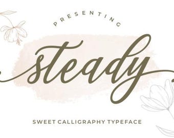 Fuente estable / Fuente sans serif moderna y limpia / Tipografía minimalista para logotipos, marcas y Cricut