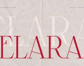 Fuente Elara Serif: Tipografía moderna y elegante para branding (Descarga instantánea)
