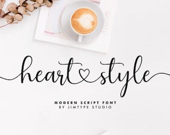 Heart Style Font - Romantic Script for Cricut