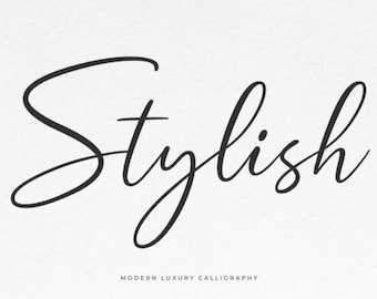 Stylish Font – Modern Chic Lettering for Cricut, Logos