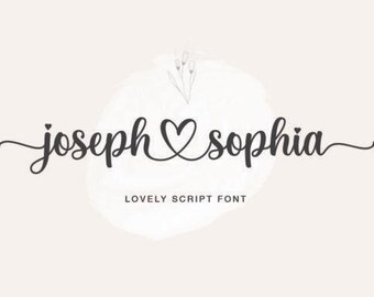 Joseph Sophia Font  | Elegant Modern Script