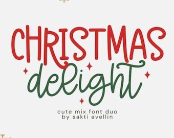 Christmas Delight Font | Festive Holiday Display