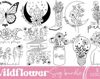 Paquete celestial de flores silvestres