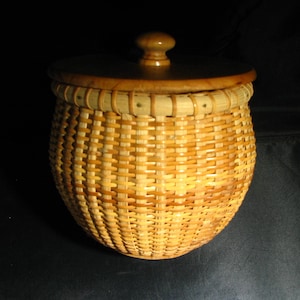 Deckel-Honig-Topf NANTUCKET LIGHTSuppEL BASKET Weiße Esche durch einzelnen Korb-Hersteller