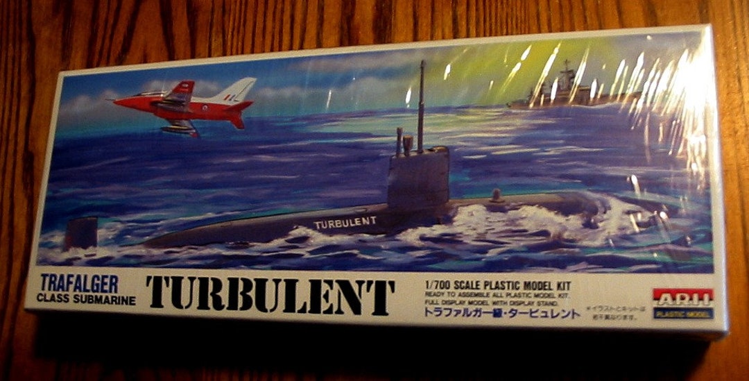 HMS TURBULENT Nuclear Royal Navy Submarine Model Kit 1/700 Etsy