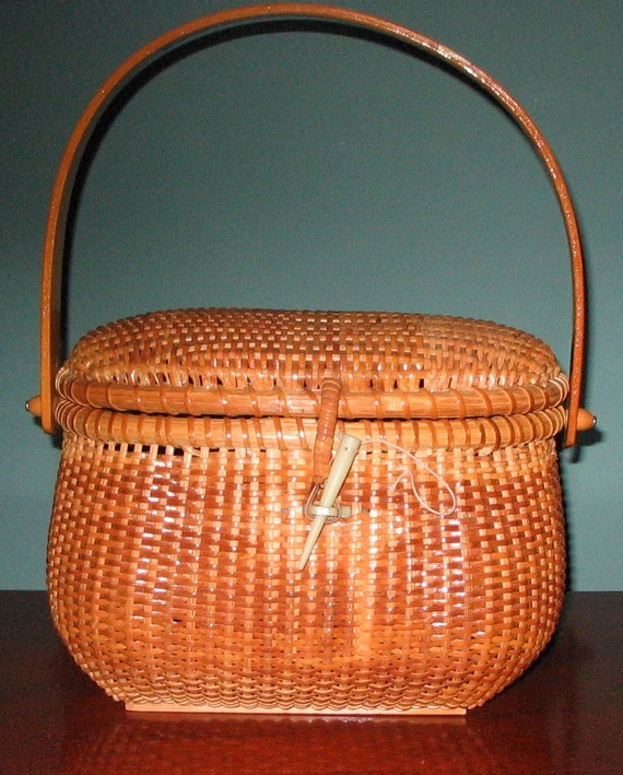 Unique and Unusual NANTUCKET BASKET One of a Kind Vi… Gem