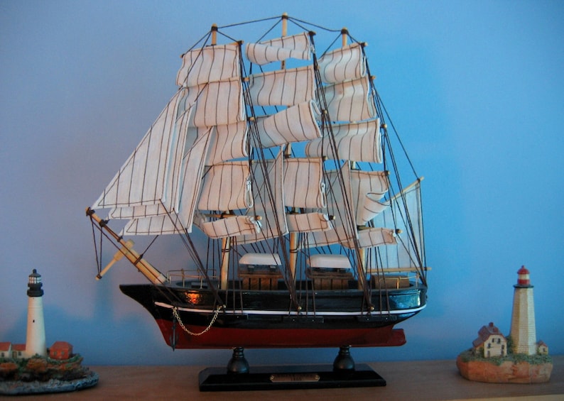 Famous CUTTY SARK 12 Long Wooden Ship Model Assembled Etsy Canada