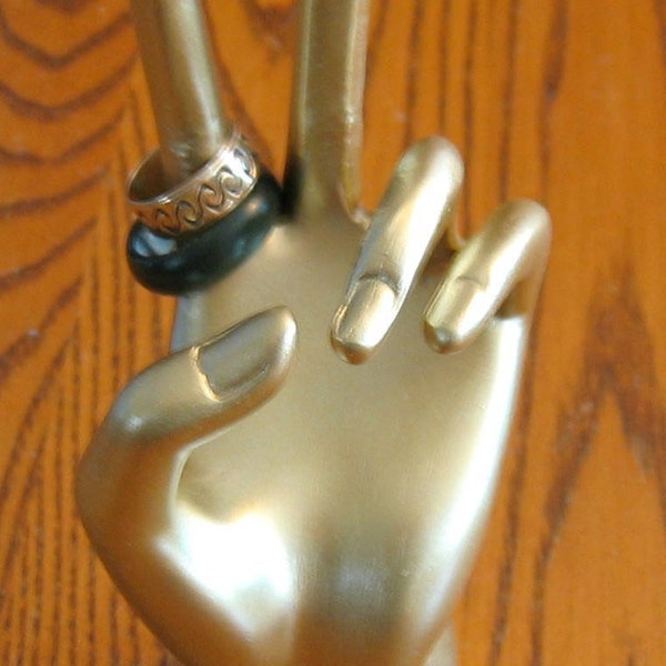 Peace Sign Hand Ring Holder. Peace, Love, and Woodstock!