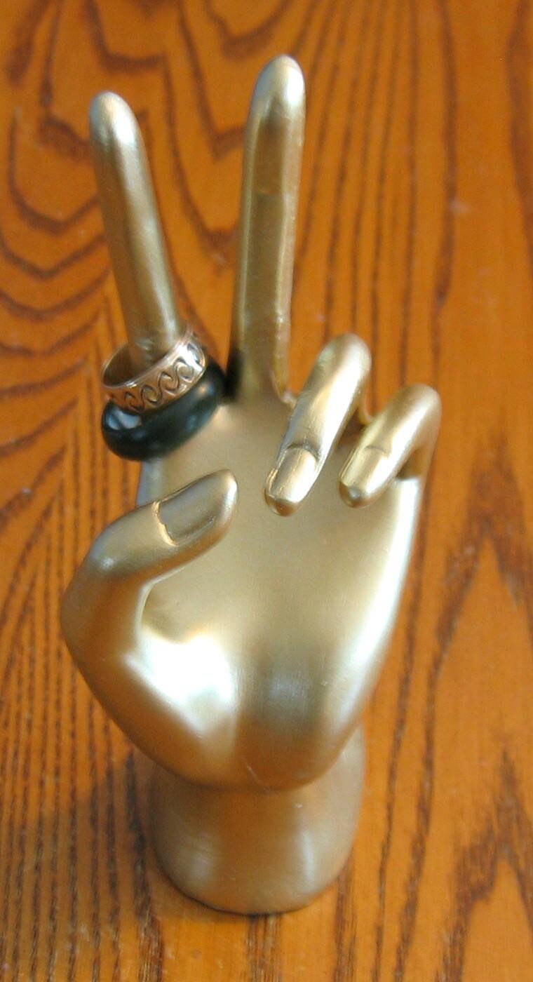 Peace Sign Hand Ring Holder. Peace Love and Woodstock Etsy