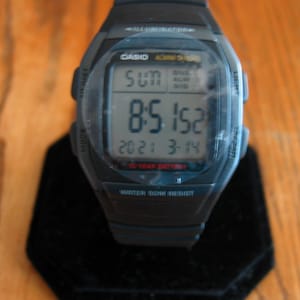 CASIO 3238 ILLUMINATOR Digital Black Alarm Chronograph  Excellent running w/10 Year  battery!
