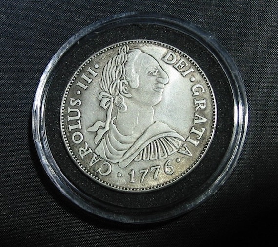 1776年 スペイン 8レアル「ピース・オブ・エイト」スペインドル銀貨