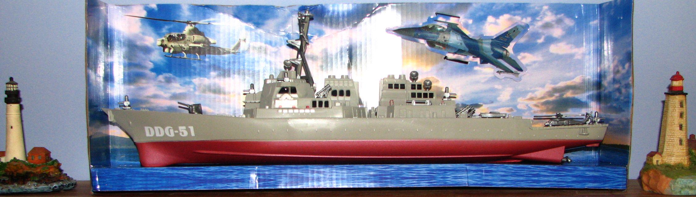 希少 1/350 アーレイバークDDG-51 アメリカ海軍ミサイル駆逐艦 未開封 アメリカ海軍 アーレイ・バーク級 DDG-51 ミサイル駆逐艦 組立式 1/350