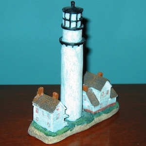 FENWICK ISLAND LIGHT, Delaware Lighthouse Model from The Lighthouse Collection- Hand Painted