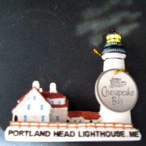 Lighthouse Model of the PORTLAND HEAD LIGHT, Maine Chesapeake Bay Quality