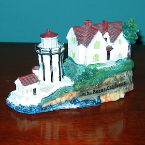 YERBA BUENA LIGHT, California Lighthouse Model from The Lighthouse Collection- Hand Painted