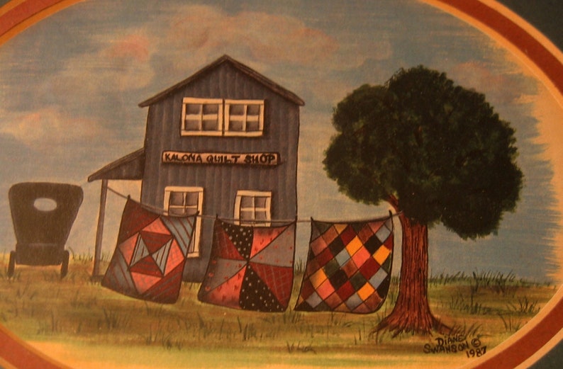 Framed Art Print of KALONA IOWA Amish Quilt Shop by Diane Etsy