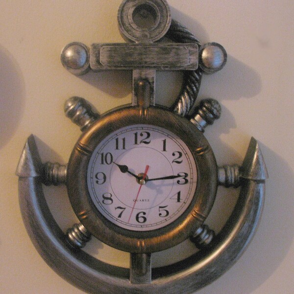 Nautical Wall Clock Etsy