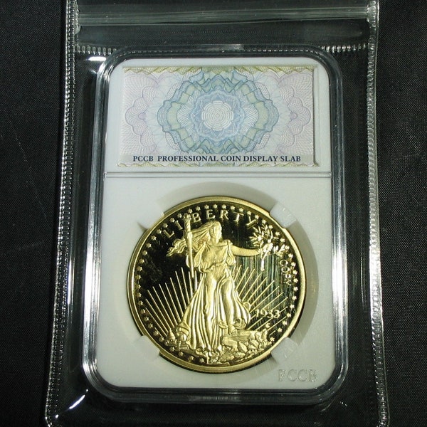 Twenty 20 Dollar Cameo Proof Gold Coin-  1933- "C"  Saint Gaudens Double Eagle Tribute Replica in Protective Slab