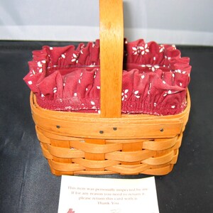 Ondertekend LONGABERGER Honinggekleurde Horizon of Hope- American Cancer Society Basket- USA Triple Combo