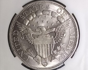 1803年　アメリカ　銀貨　ドレープドバスト 超希少な1803年「ドレープバストドル」銀メッキの希少価値の高い米国